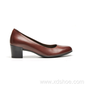 55mm height stock heel ladies classic pumps